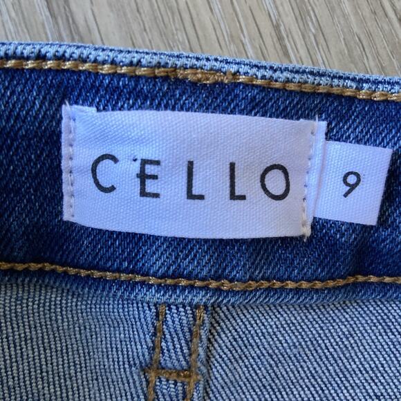 Cello Jeans Women Sz 9 Medium Blue High Rise Straight Leg - Picture 6 of 12